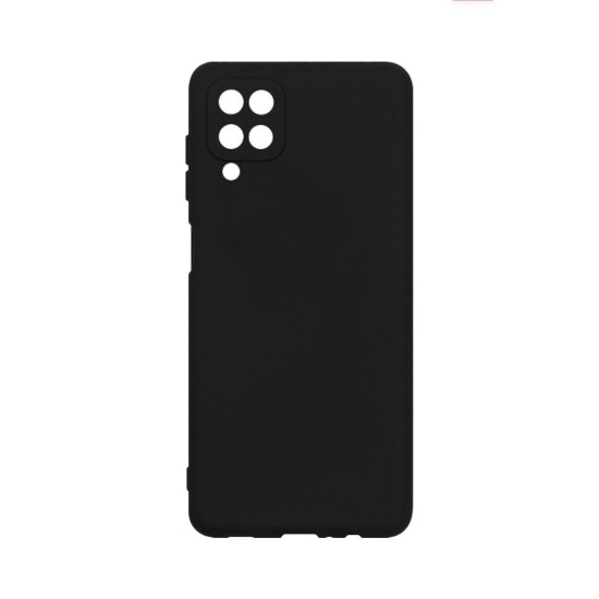 Funda de Silicona Suave con Marco de Cámara ppara Samsung Galaxy A12 5g Negro